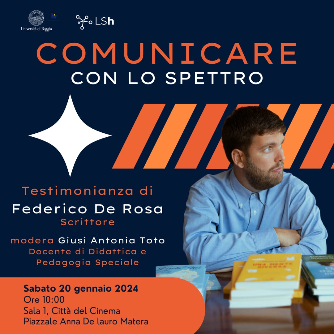 Autismo e Scrittura Inclusiva: L'Evento con Federico De Rosa a Unifg