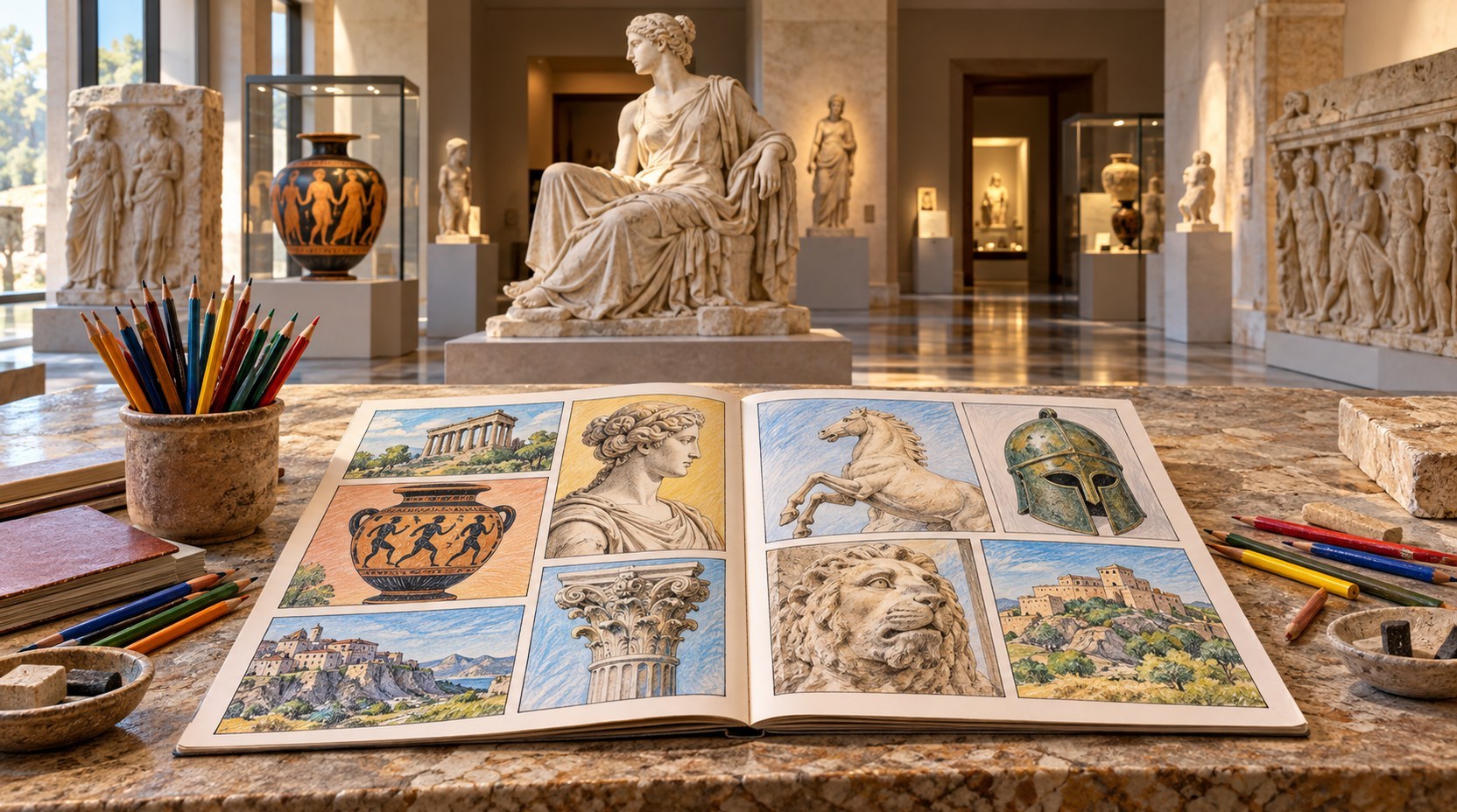 Basilicata, progetto fumetti nei musei d'Europa (generato da IA)