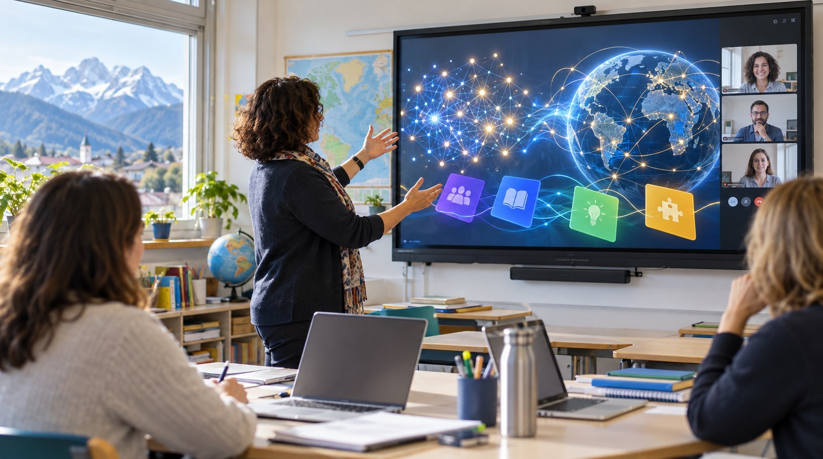 Belluno organizza webinar su AI e competenze eTwinning (generato da IA)