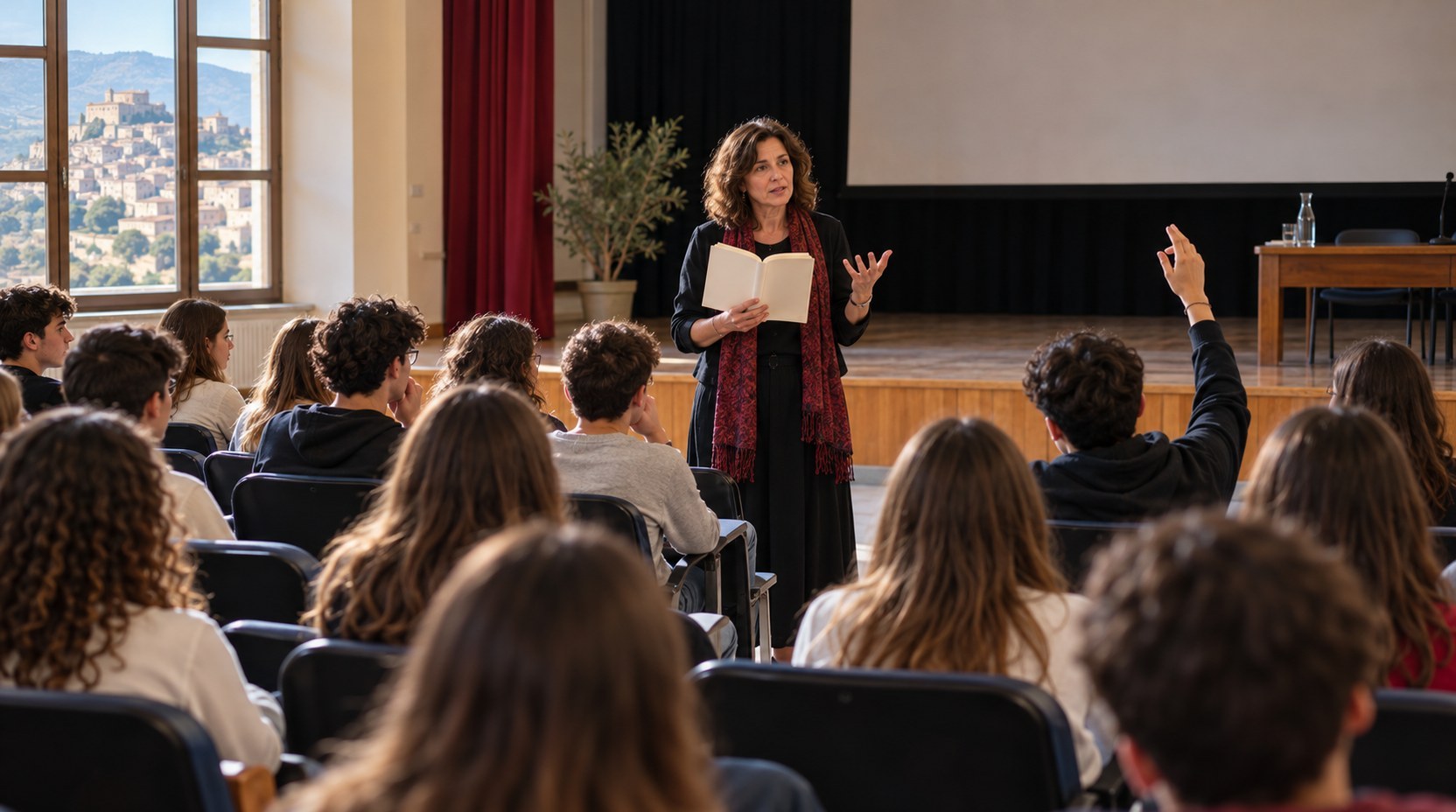 Enna promuove incontro con autrice contro violenza donne (generato da IA)