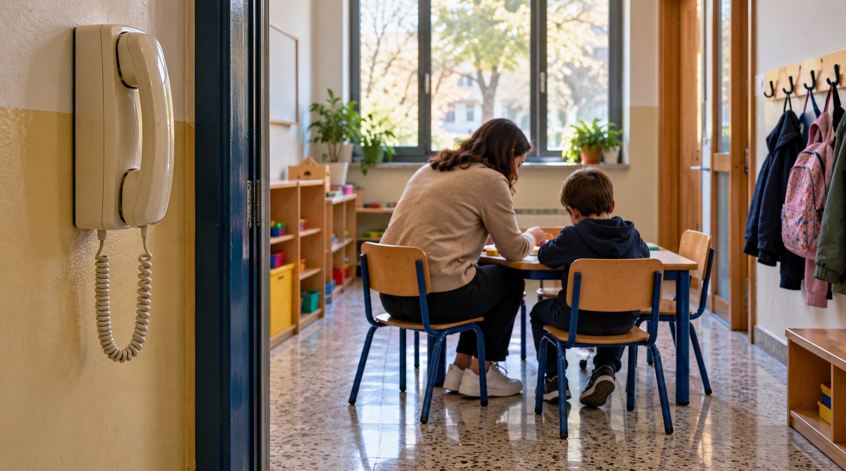 Forlì-Cesena, supplenza sostegno primaria a Forlimpopoli (generato da IA)