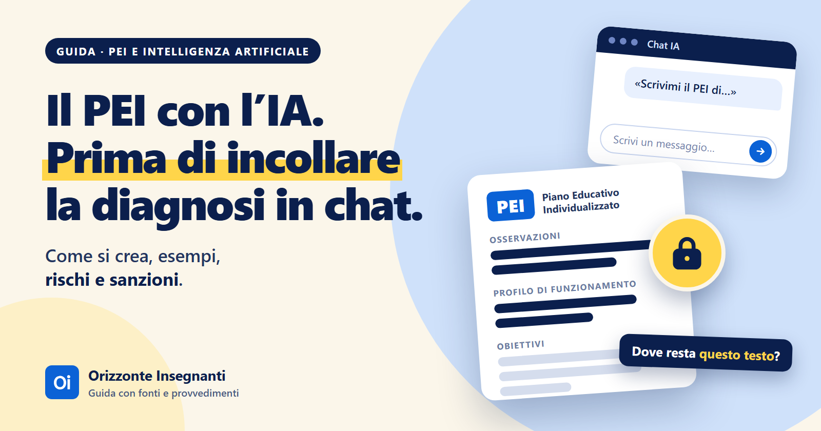 PEI con l'IA: come crearlo, esempi, rischi e sanzioni