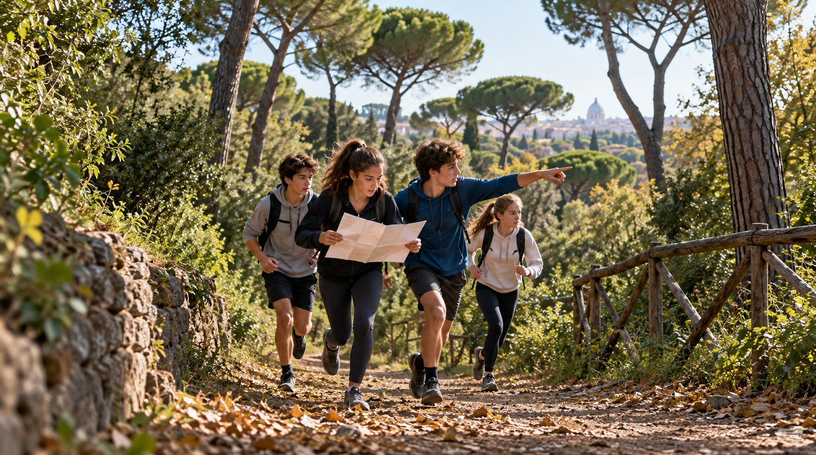 Lazio, gara di orienteering gratuita per le scuole (generato da IA)
