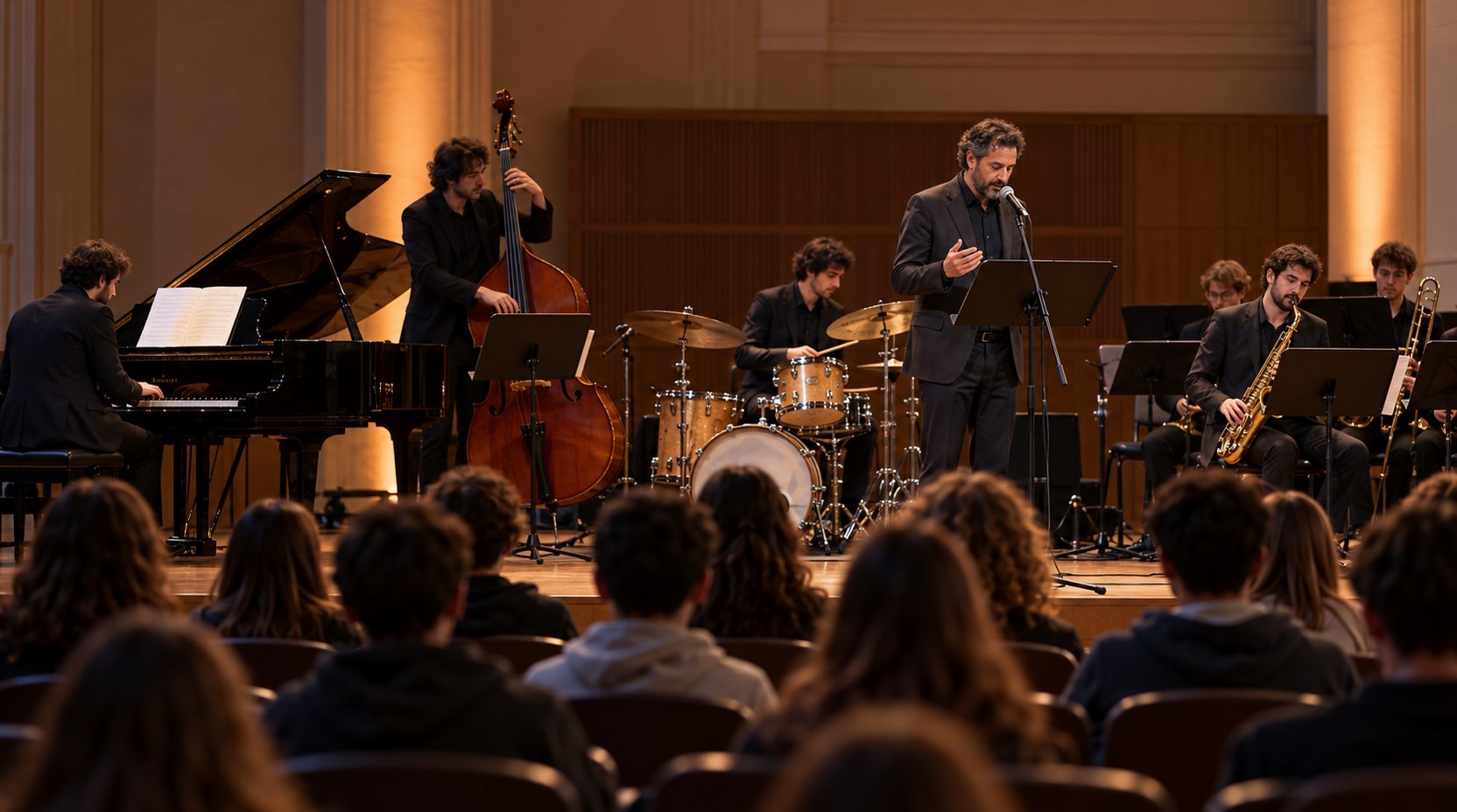 Milano, concerto per le scuole per il Giorno della Memoria (generato da IA)
