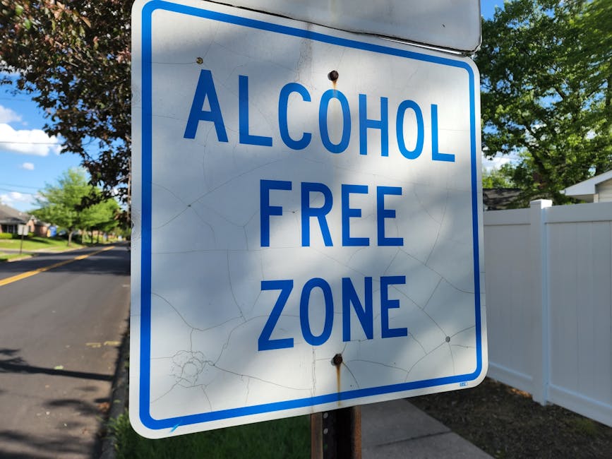 Cartello Zona Libera da Alcool: restrizioni per i giovani e analogie con il divieto social media ai minori in Francia