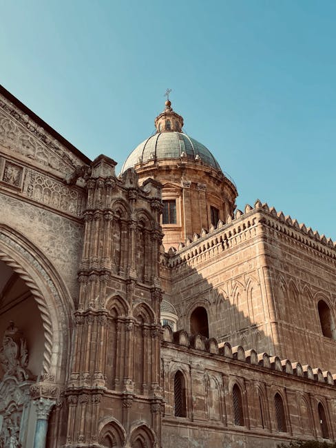 Duomo di Palermo, simbolo di storia e cultura italiana, riflesso delle sfide Erasmus+ 2028-2034 e delle opposizioni interne.