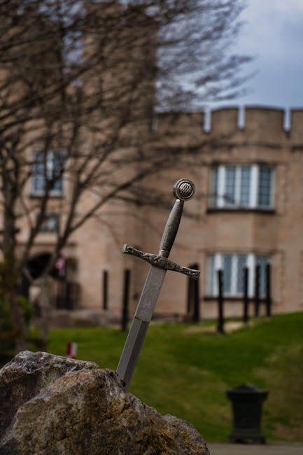 Spada nella roccia simbolo del coraggio e della forza di Camilla, guerriera leggendaria della mitologia romana