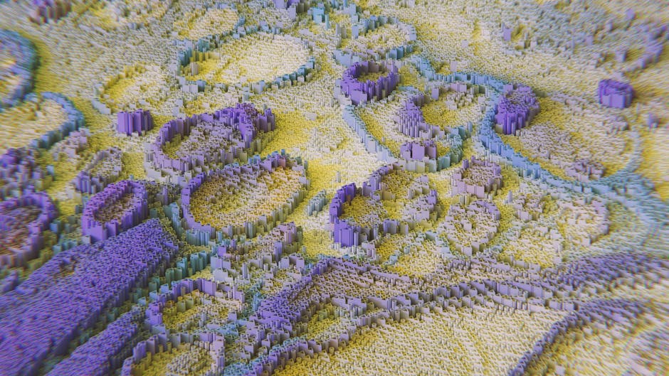 Visualizzazione 3D di dati computazionali complessi per motore di ricerca unico e vantaggio competitivo tecnologico futuro