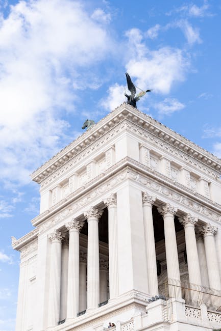 Altare della Patria a Roma simbolo della tradizione culinaria italiana e della sua evoluzione grazie agli istituti professionali
