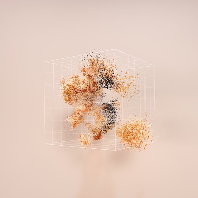 Visualizzazione astratta di dati in un cubo, rappresentazione delle funzioni AI di Google sotto esame da parte dell'Agcom e della Commissione Europea.