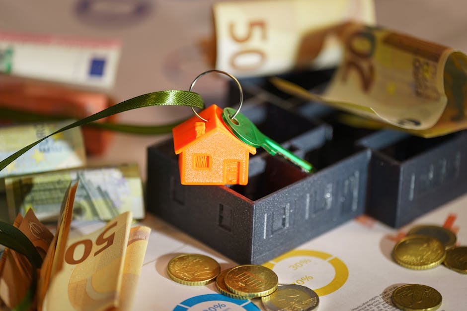 Mercato primario: casa giocattolo, euro e grafici finanziari. Investimenti immobiliari e fondi nel mercato primario.