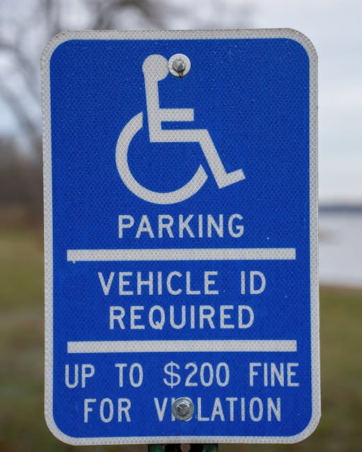 Segnale di parcheggio riservato ai disabili: implicazioni per la pensione di inabilità nel settore pubblico e personale scolastico