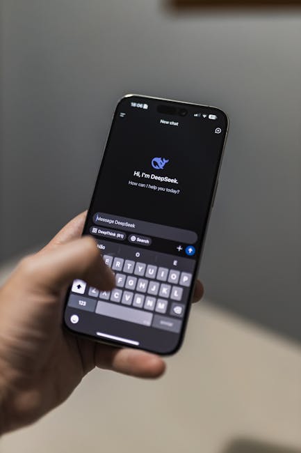 Smartphone con app di intelligenza artificiale DeepSeek per la diagnosi della narcolessia, progetto italo-giapponese innovativo. AI e narcolessia