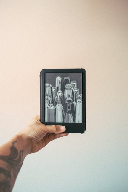 Lettore ebook con immagine di bicchieri, scelta ideale per la lettura digitale e l'esperienza immersiva del lettore moderno.