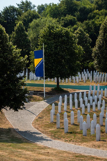 Bandiera della Bosnia ed Erzegovina in un memoriale: percorso semplificato per il riconoscimento dei crediti formativi universitari