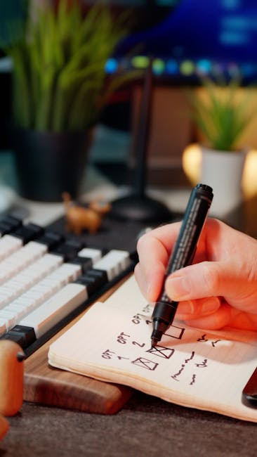 Persona che spunta opzioni su un quaderno, metafora per l'esito positivo del concorso docenti PNRR3 secondaria prova orale.