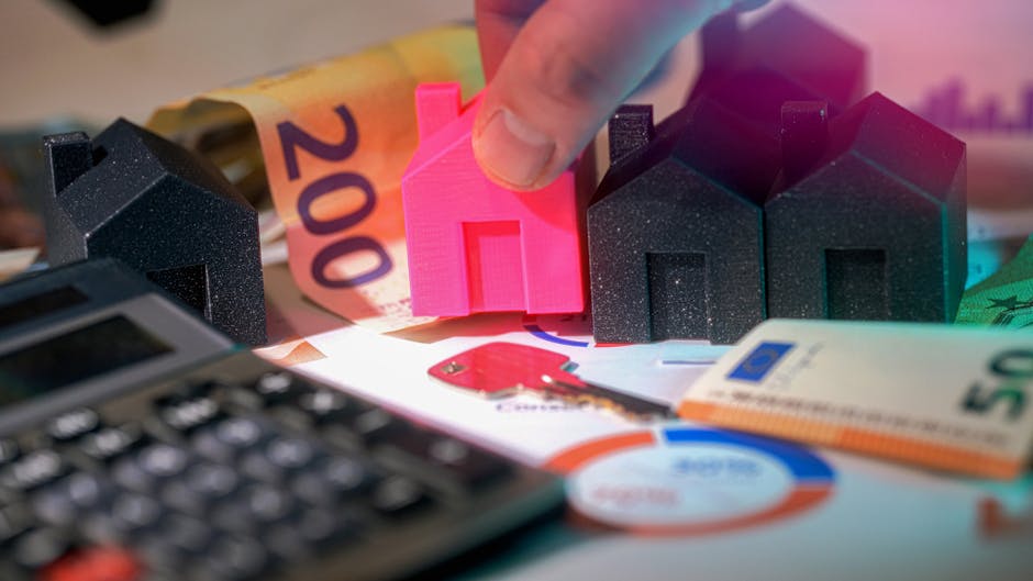 Calcolatore ROI per investimenti immobiliari: analisi dei costi e benefici per decisioni aziendali più efficaci. Case, soldi e calcolatrice.