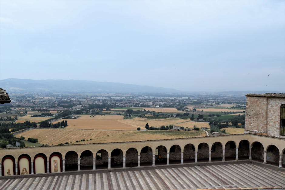 Panorama di Assisi, Umbria: un esempio di eccellenza regionale nei servizi per l'infanzia, con un focus sulla disponibilità di asili nido.