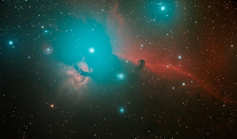 Nebulosa Testa di Cavallo e riflessi celesti: metafora visiva per arretrati pensioni INPS e riduzione IRPEF, un futuro luminoso.