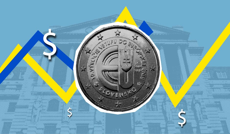 Valore economico degli studi: moneta euro con grafico in crescita, simbolo del dollaro. Orientamento scolastico e prospettive di guadagno.