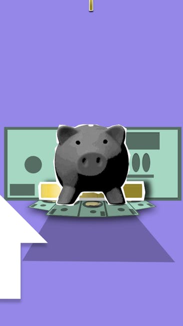 Illustrazione di un salvadanaio su banconote, simbolo di arretrati e aumenti salariali nel settore scuola secondo Anief.