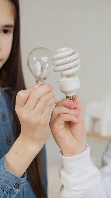 Due mani che tengono una lampadina a incandescenza e una a risparmio energetico, metafora dell'energia interiore e del potenziale inespresso.