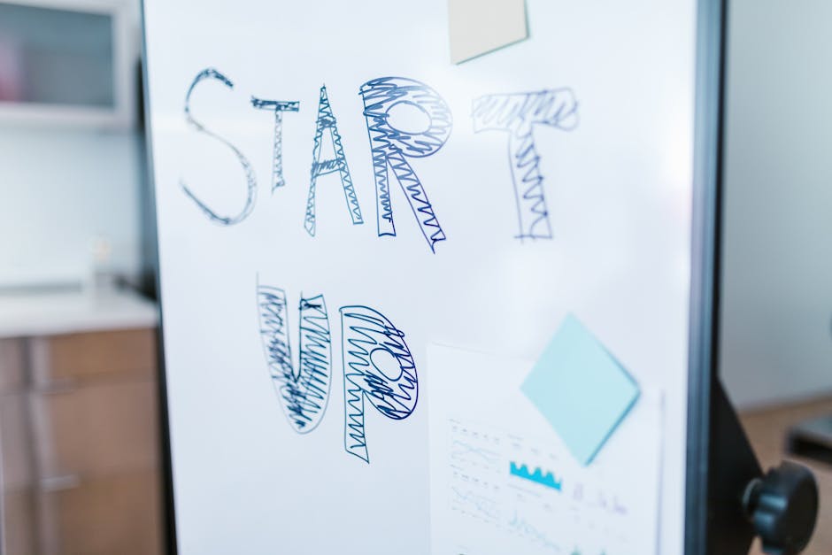 Lavagna con la scritta Start Up, simbolo di nuove iniziative scolastiche finanziate da privati, al centro del dibattito politico.