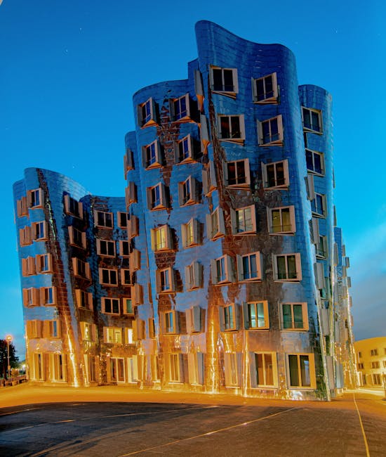 Edificio Gehry a Düsseldorf: esempio di architettura moderna e riflessioni su For Since, con applicazioni e vantaggi illustrati nell'articolo.