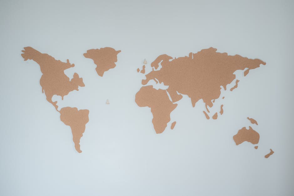 Mappa del mondo in sughero, simbolo di un approccio educativo globale e connesso con le sfide del mondo contemporaneo.