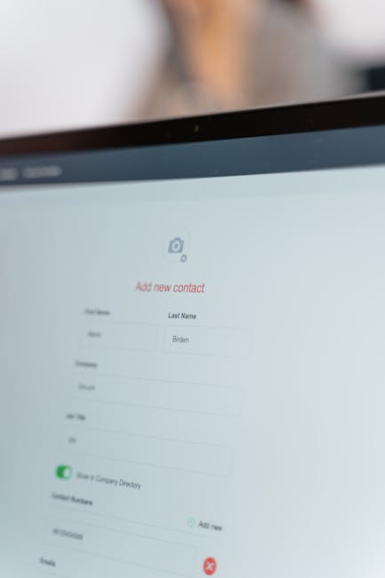 Schermata di un computer che mostra un form online per aggiungere un nuovo contatto, rilevante per la domanda GPS 2026 e titoli esteri.