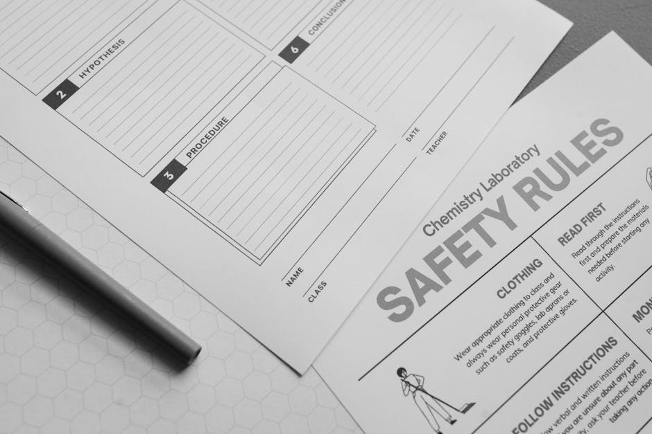 Moduli di laboratorio scientifico e regole di sicurezza per il Liceo del Made in Italy, focus su chimica e prevenzione rischi.