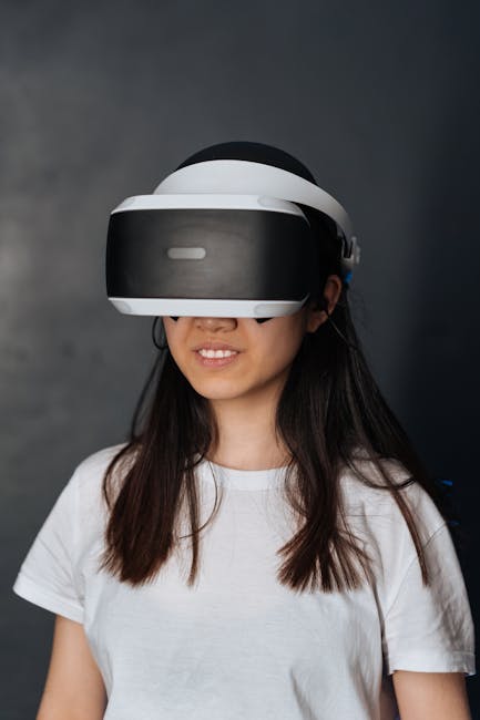 Studentessa con visore VR: metafora della maturità come esperienza immersiva e in continua evoluzione, tra storia e futuro dell'esame.