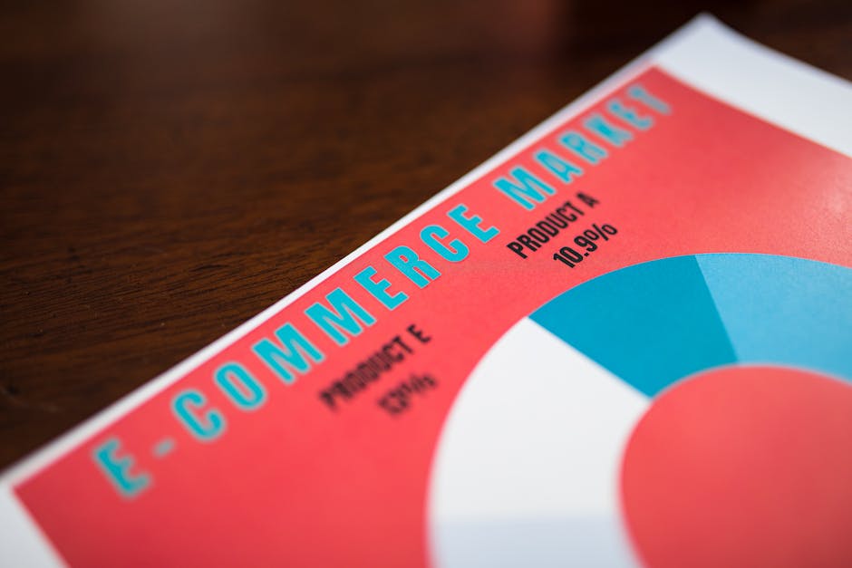 Grafico a torta che illustra la segmentazione del mercato e-commerce con dati sui prodotti A ed E per analisi dei segmenti unici.