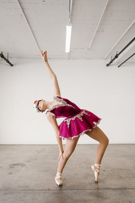 Ballerina con visore VR: apprendimento musicale immersivo e innovativo per una formazione artistica completa e coinvolgente.