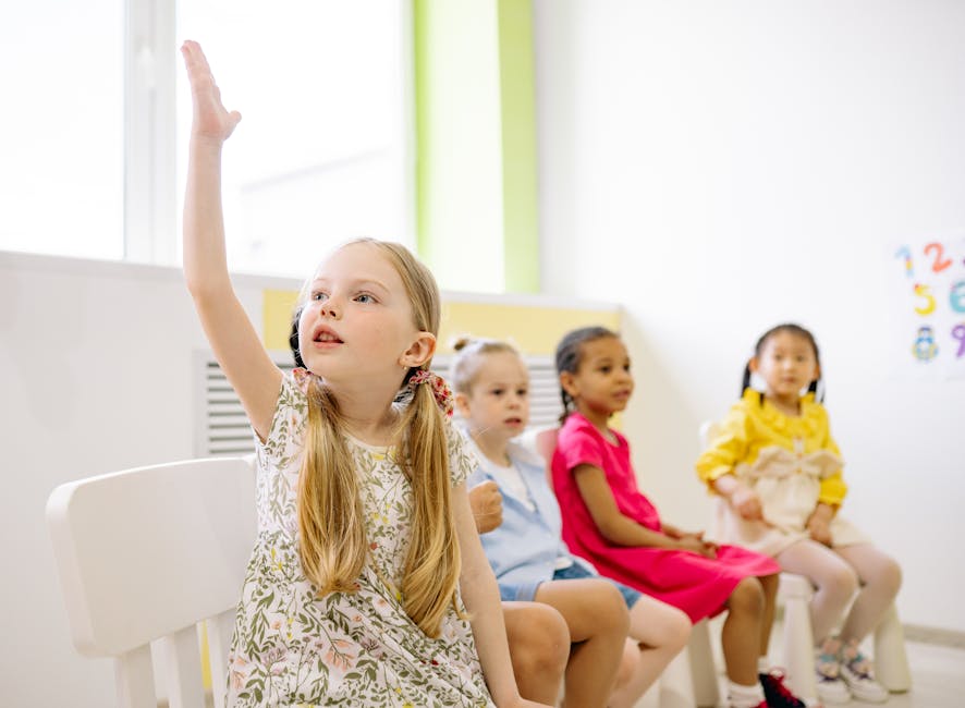 Bambina alza la mano in classe: asilo australiano e richiesta disegni, autorità coinvolte per tutela minori