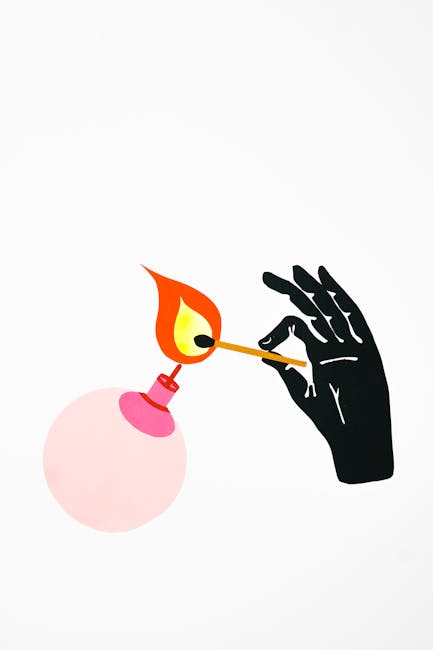 Illustrazione di una mano che accende una miccia su una bomba rosa, metafora dei rischi dell'accelerazione dell'Intelligenza Artificiale