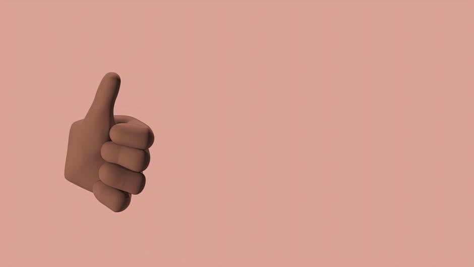 Pollice in su marrone su sfondo rosa: approvazione contenuti IA e copyright, verifica equipollenza e originalità, tutela legale.