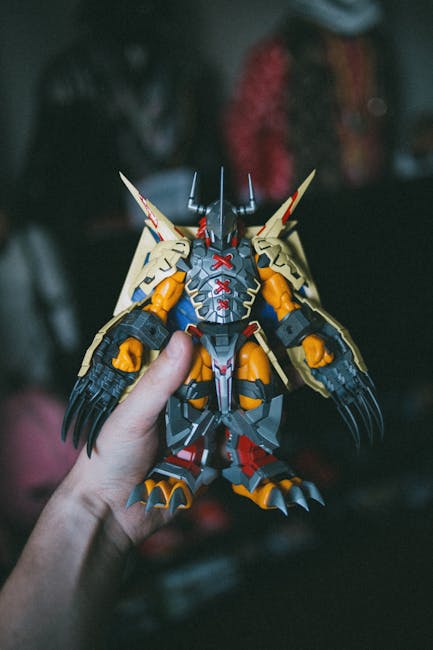 Action figure di un Digimon, simbolo di scelte e trasformazioni nel percorso di crescita civica e culturale.