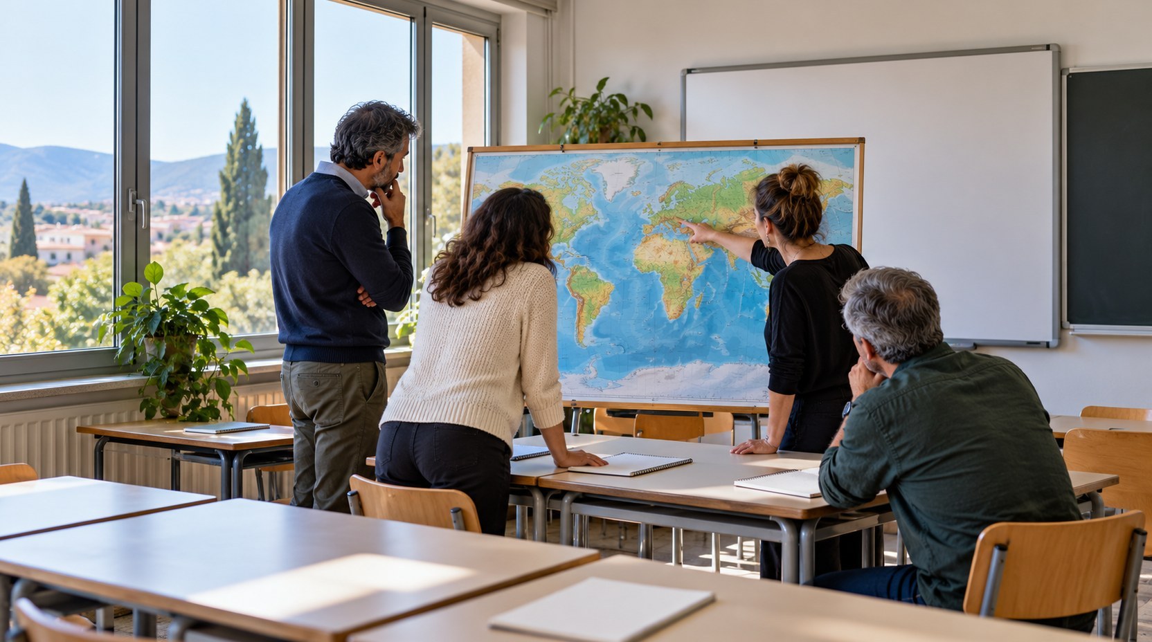PNRR, bando per formazione transnazionale nelle scuole (generato da IA)