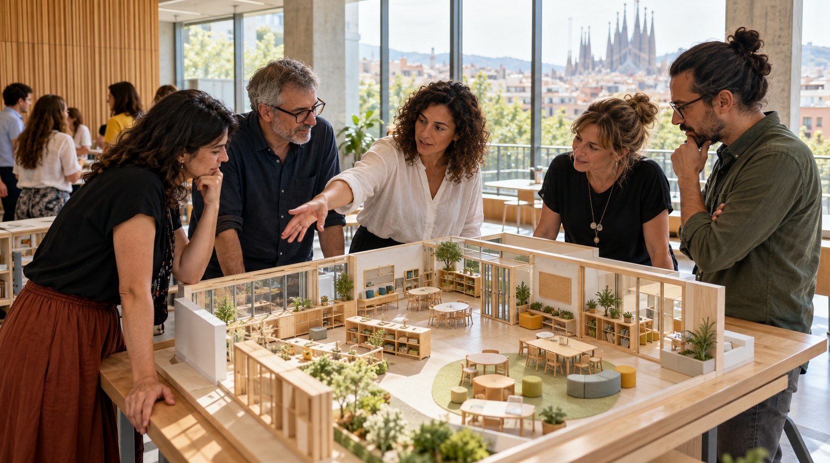 Progetto ISLE organizza incontro a Barcellona (generato da IA)