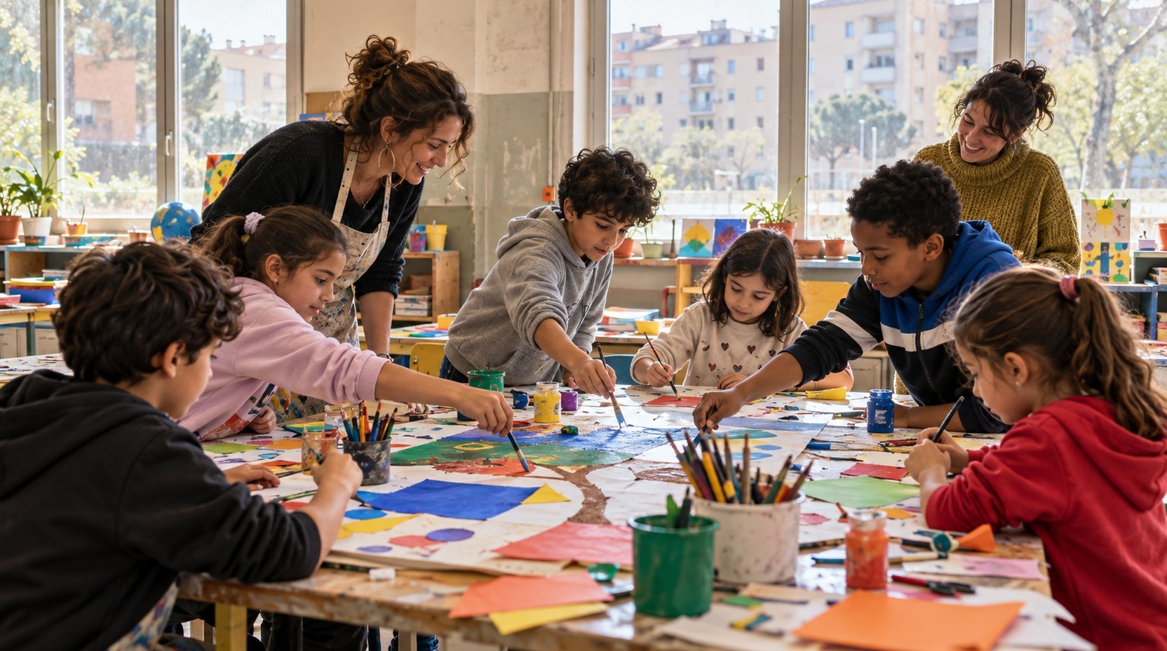 Roma, parte il progetto P.O.N.T.E. per la scuola (generato da IA)